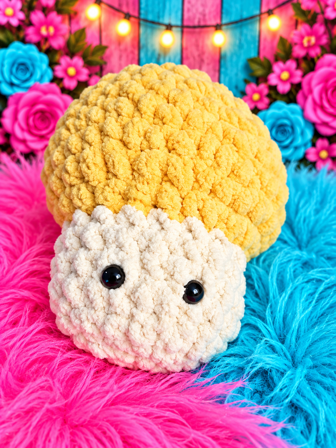 crochet mini mushrooms