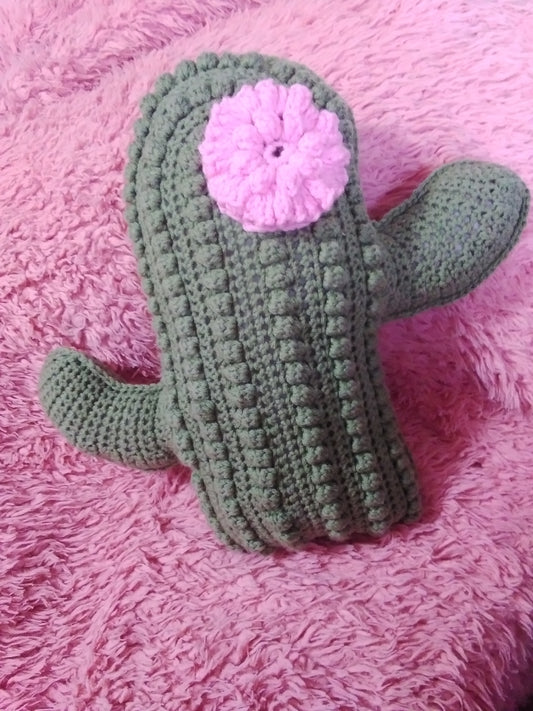 Crochet Cactus Pillow